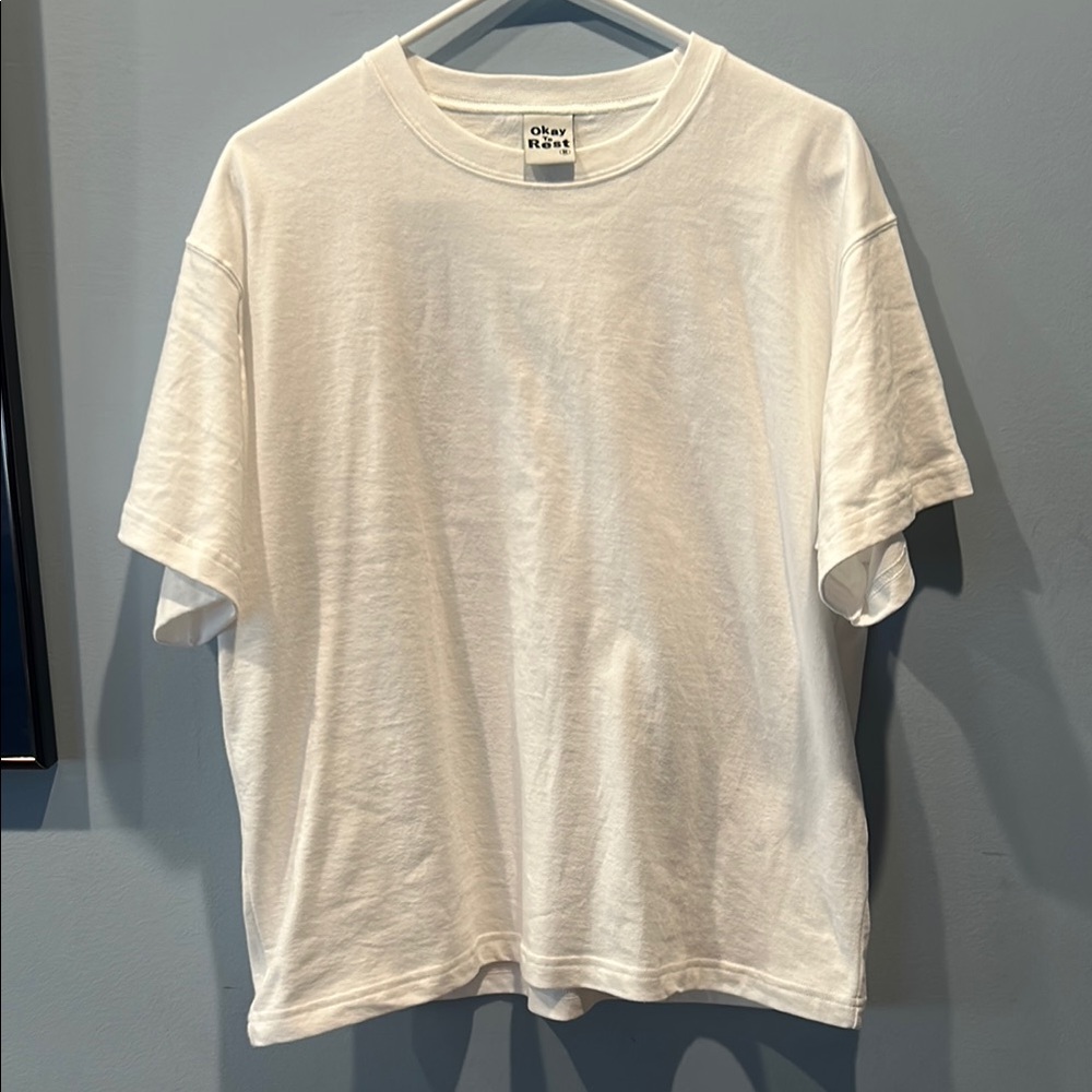 Okay to rest White Blank Tee
